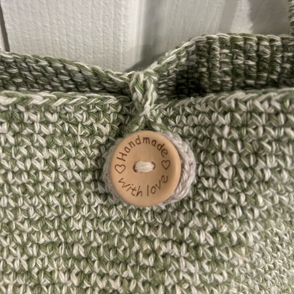 Green Hand woven shoulder bag - Picture 3 of 3